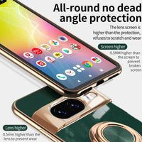 Shockproof Plating Ring Holder Case for Google Pixel 9 Series