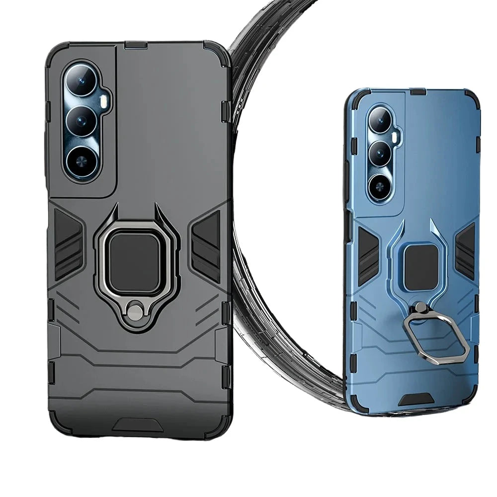Shockproof Armor Case with Metal Ring Stand for Realme C65