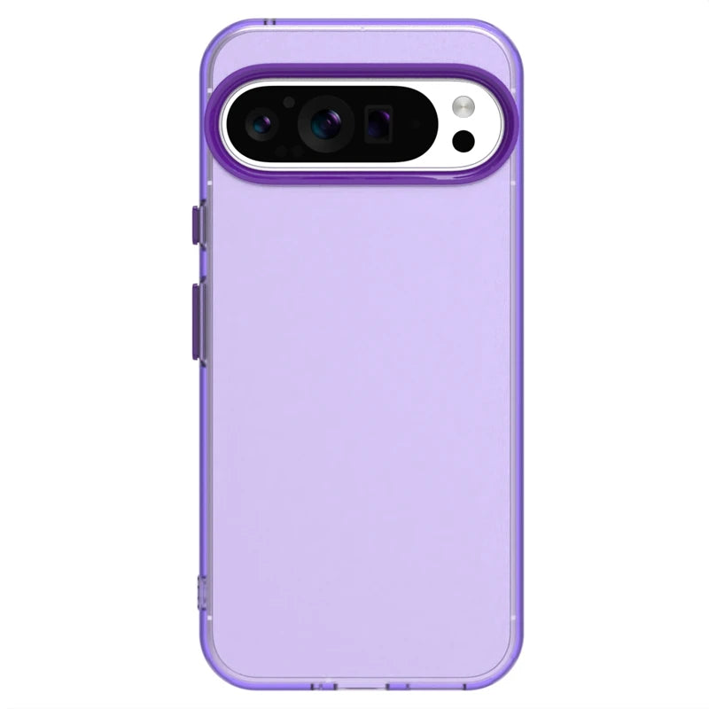 Frosted Transparent Silicone Case for Google Pixel 9 Series