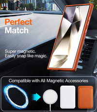 Premium Ultra-Thin PU Leather Magnetic Case for Samsung Galaxy S24 Series