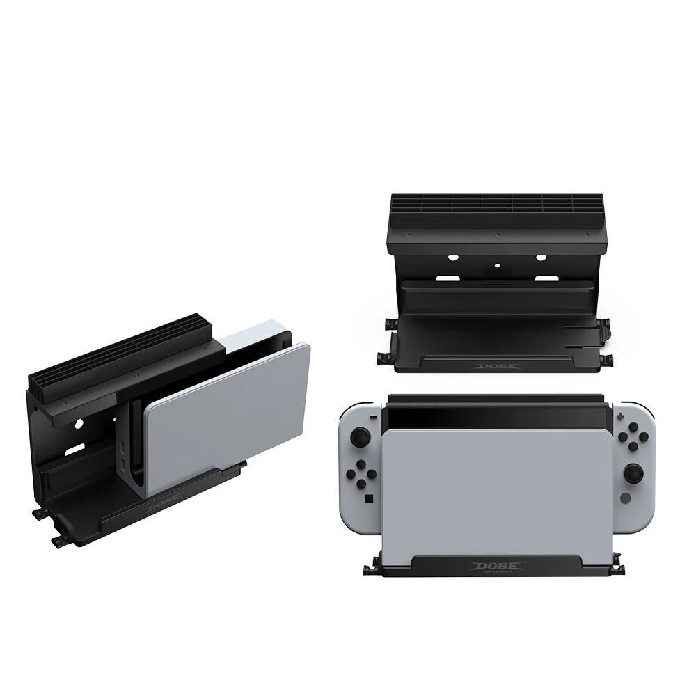 Metal Wall Mount for Nintendo Switch with 32 Game Card Storage Rack