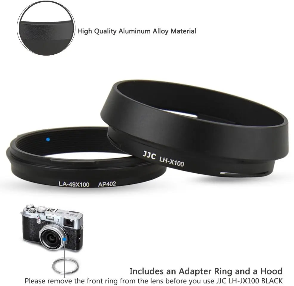 JJC Metal Lens Hood Shade Protector for Fujifilm Cameras