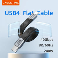 CABLETIME USB4 Type-C Thunderbolt Cable