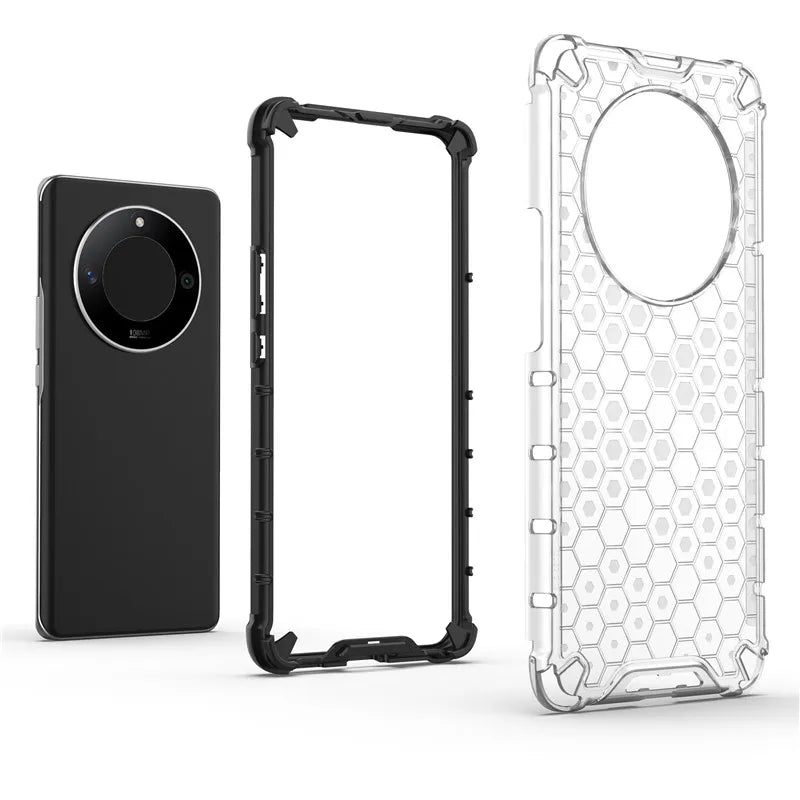 Honeycomb Style Bumper Shield Protective Back Phone Case for Honor X9b