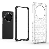 Honeycomb Style Bumper Shield Protective Back Phone Case for Honor X9b