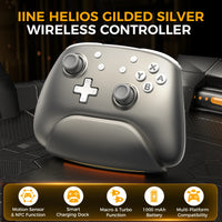 IINE Helios Gilded Silver Wireless Controller with Charging Dock