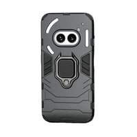 Shockproof Armor Case with Silicone+PC Material and Metal Ring Stand Holder for Nothing Phone 2a