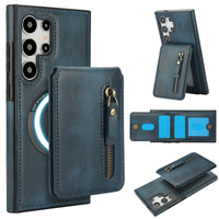 2-in-1 Magnetic Case with Detachable Card Holder & Zipper Wallet for Samsung Galaxy S23 Series