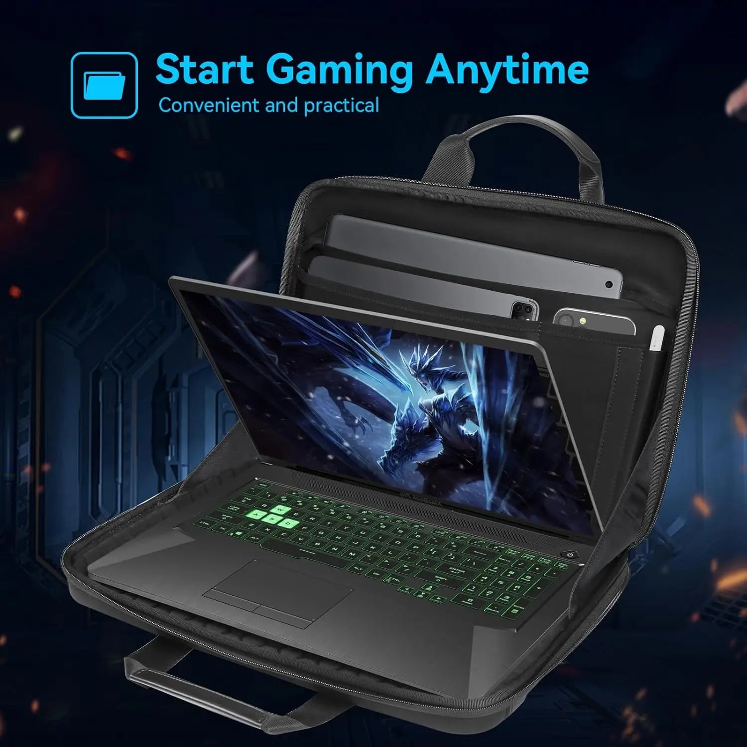 Shockproof Laptop Bag for 17.3'' Gaming Laptops