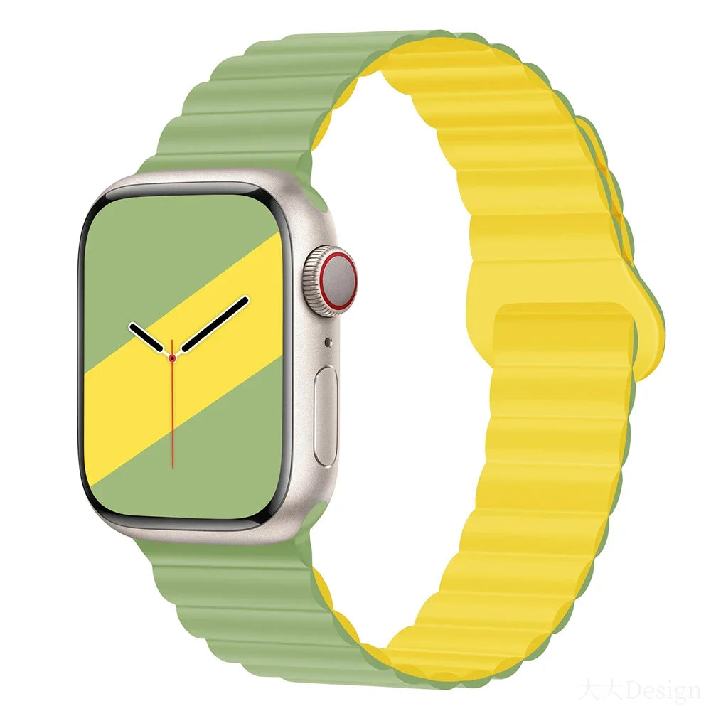 Lightweight Silicone Magnetic Band for Apple Watch