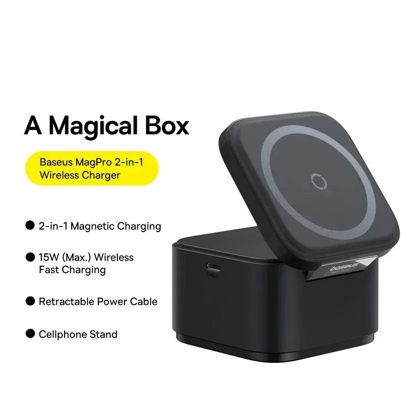 Baseus 2-in-1 MagSafe Wireless Charger Stand