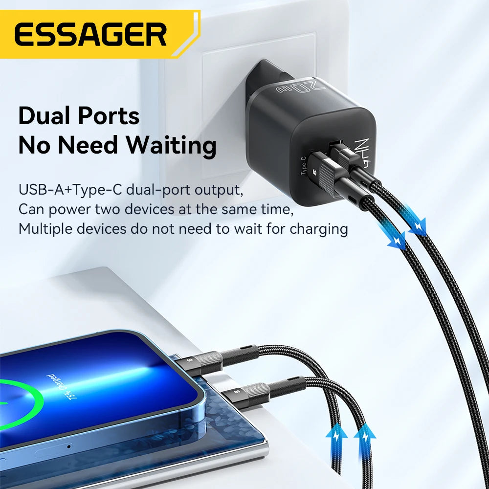 Essager 20W GaN USB Type-C Charger