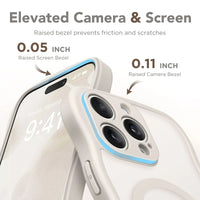 Shockproof MagSafe Case with Curly Frame Design for iPhone 15 Pro Max