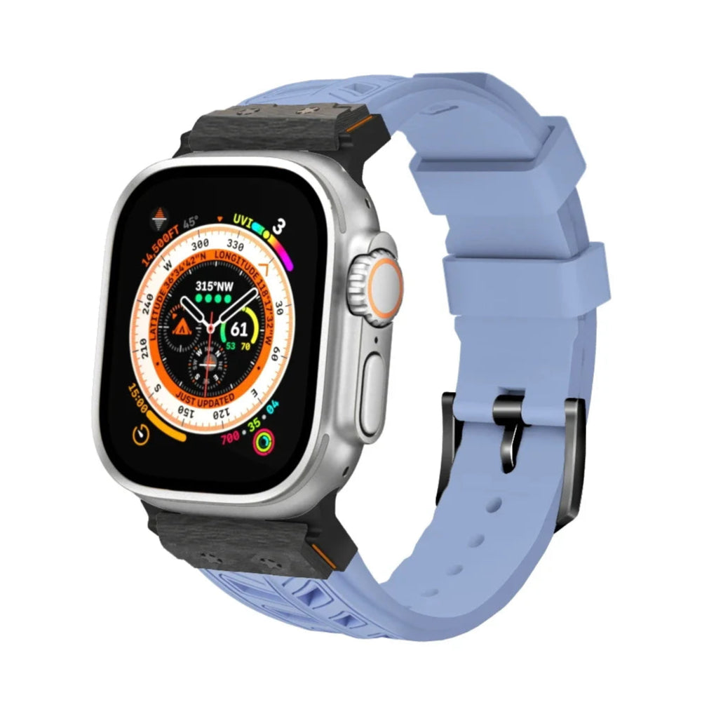 Carbon Fiber Fluororubber Strap for Apple Watch