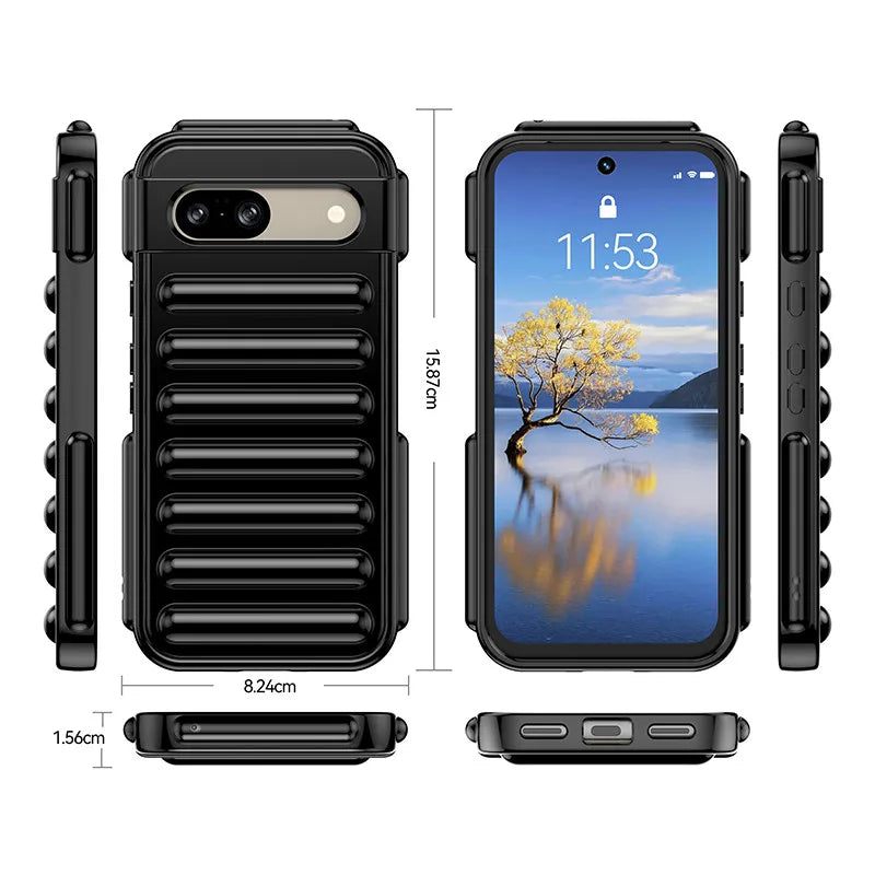 Soft TPU Capsule Bumper Protective Case for Google Pixel 8 Series