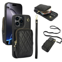 iPhone 15 Crossbody Wallet Case with Lanyard for Hands-Free Convenience