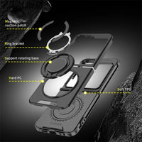 Magnetic Heavy Duty Armor Case with Ring Holder for Samsung Galaxy Z Flip 6