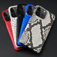 100% Genuine Python Leather Phone Case for iPhone 16 Series