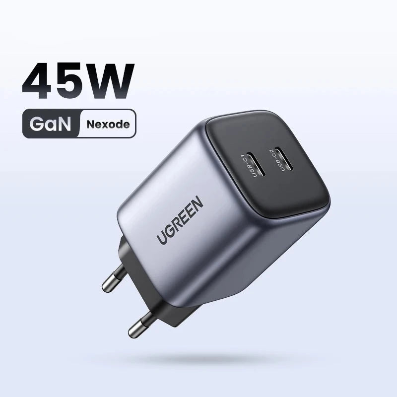 UGREEN 45W GaN USB-C Fast Charger with QC 3.0