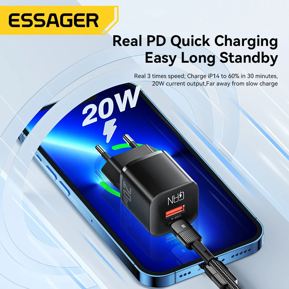 Essager 20W GaN USB Type-C Charger