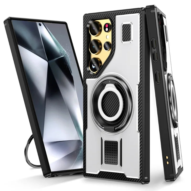 Armor Case with Rotatable Metal Stand for Samsung Galaxy S23 Series