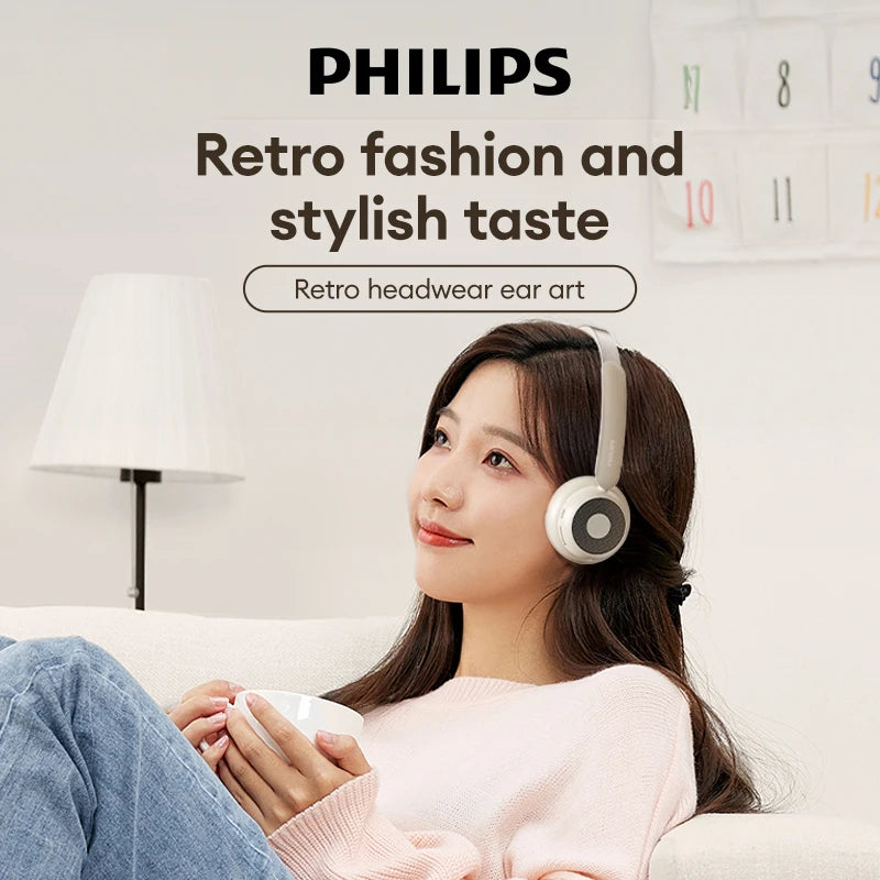 Philips TAH1129 Bluetooth 5.4 Retro Wireless Headphones