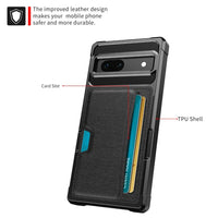 Armor Phone Case with Card Slot Holder for Google Pixel 8 Series