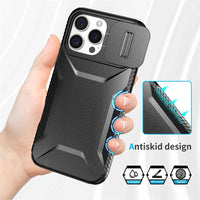 Shockproof Slide Lens Protection Back Case for iPhone 16 Series