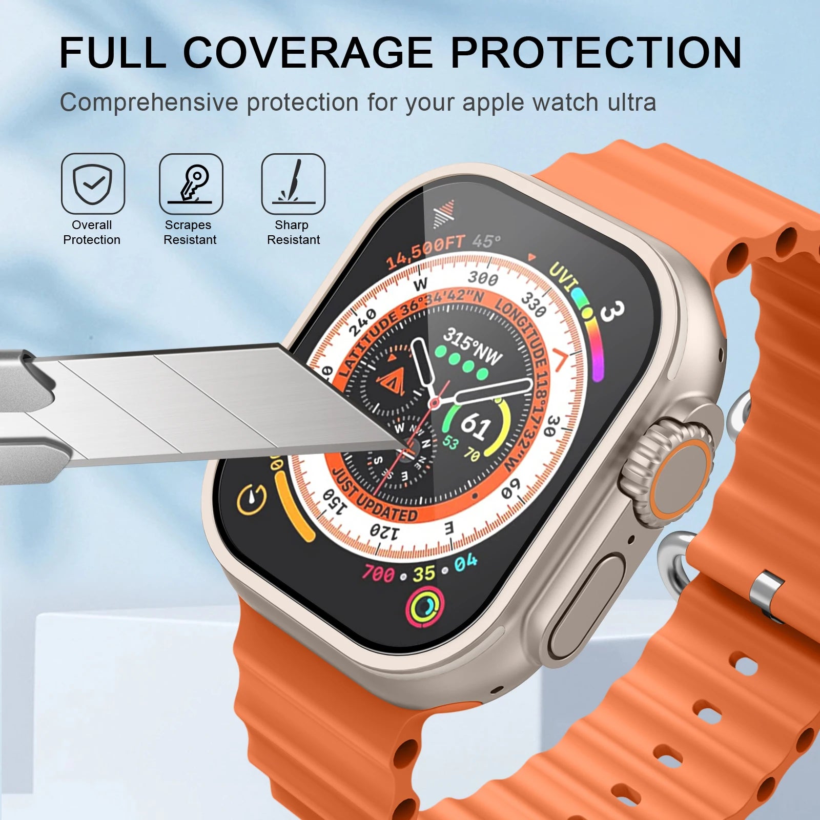 Anti-Scratch Screen Protector for Apple Watch Ultra