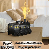 300ml Mini Train-Shaped Essential Oil Diffuser with Type-C USB & Remote