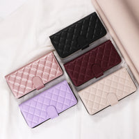 Crossbody Diamond Flip Multi-Card Zipper Wallet Leather Case for Samsung Galaxy S23 Seriess