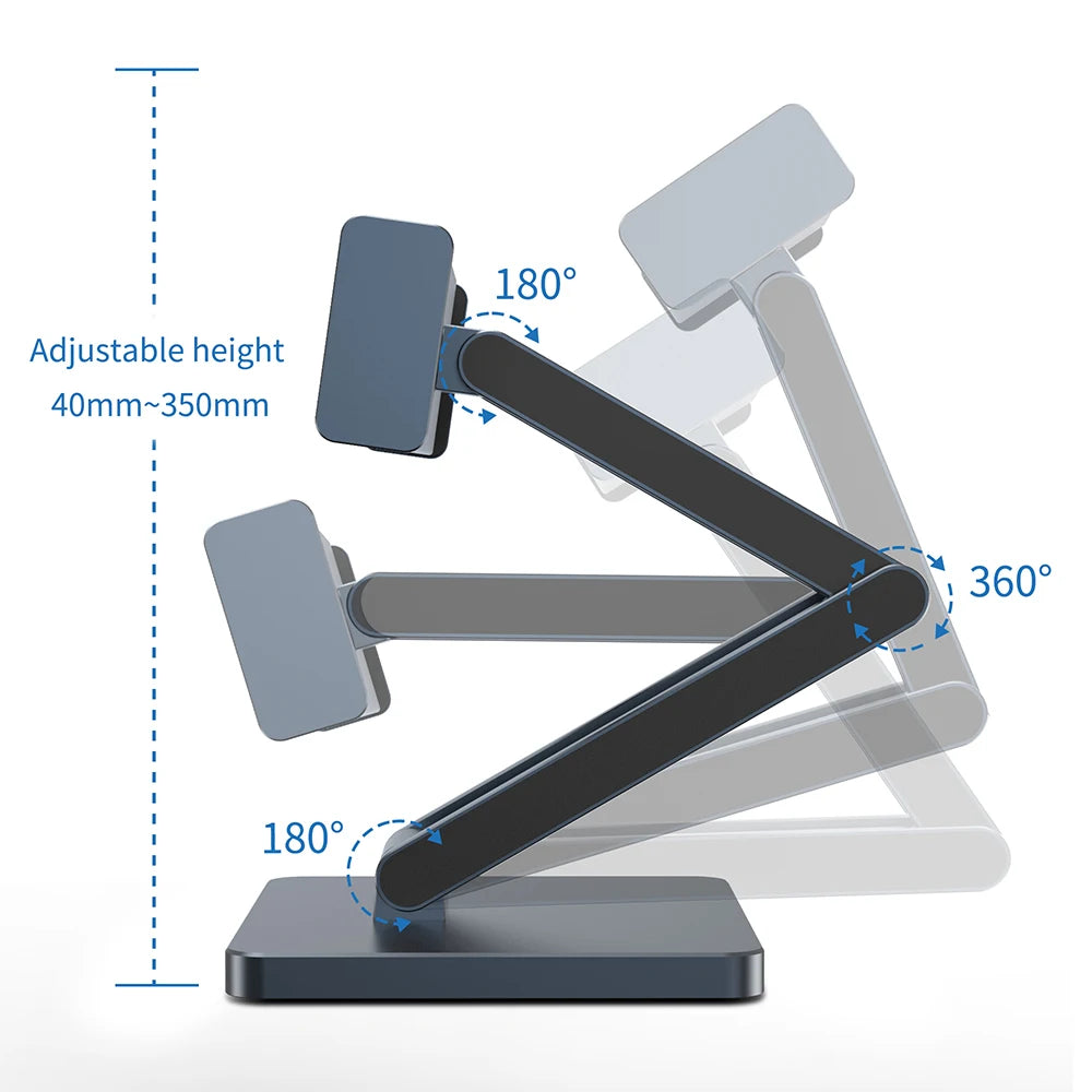 WiWU Aluminum Foldable Tablet Stand with USB Hub