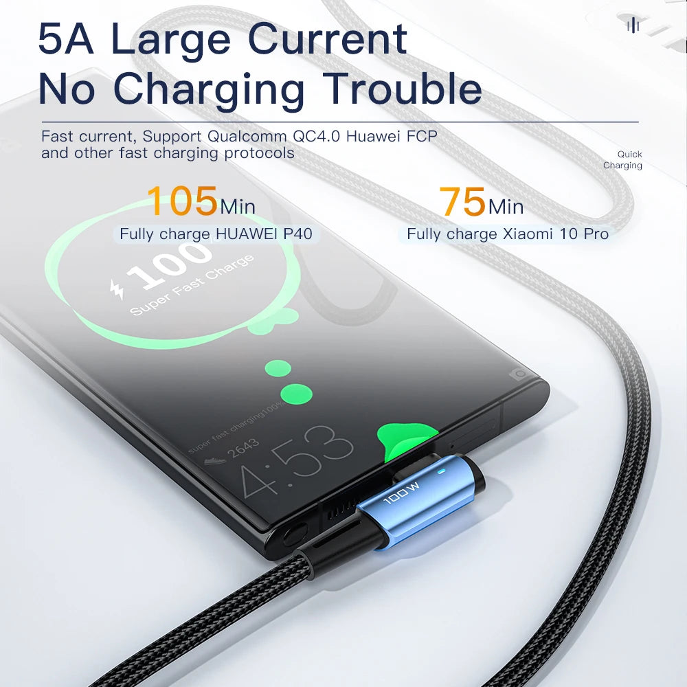 Essager 100W USB Type C to USB C Cable