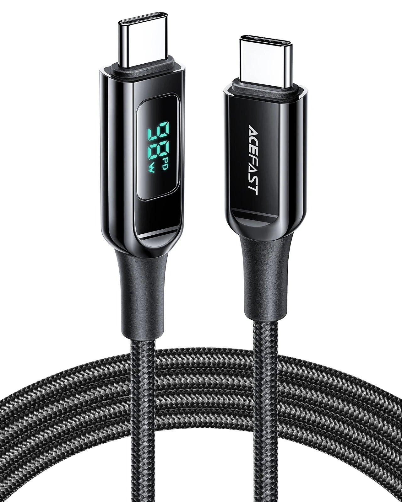 ACEFAST 100W USB-C to USB-C Fast Charging Cable with LED Display