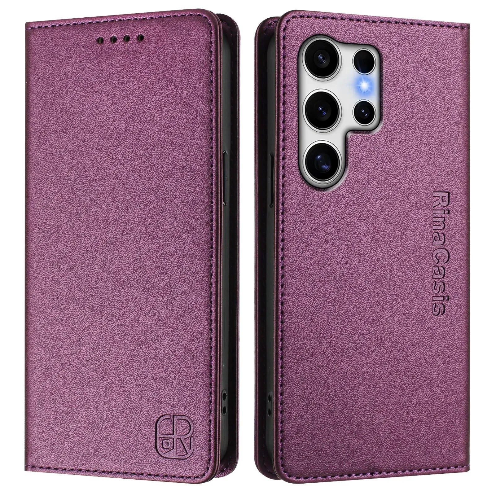 Magnetic Flip Leather Wallet Case with Card Slot for Samsung Galaxy S25 Series