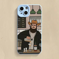 Cartoon Patterned Mini Shockproof Soft Rear Case for iPhone 14 Series