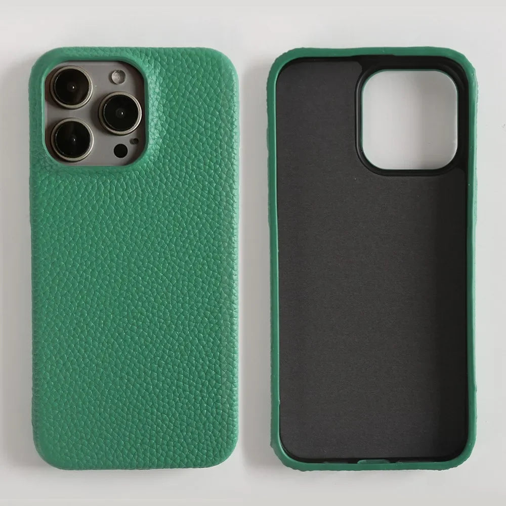 Full Grain Genuine Leather Phone Case for iPhone 14 Series