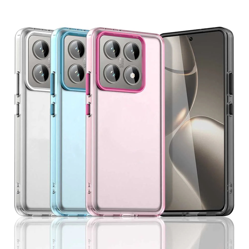 Candy Color Frosted Bumper Case for Xiaomi 14