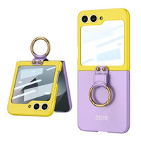 Fashion Contrast Color Case with Built-in Screen Protector for Samsung Galaxy Z Flip 6