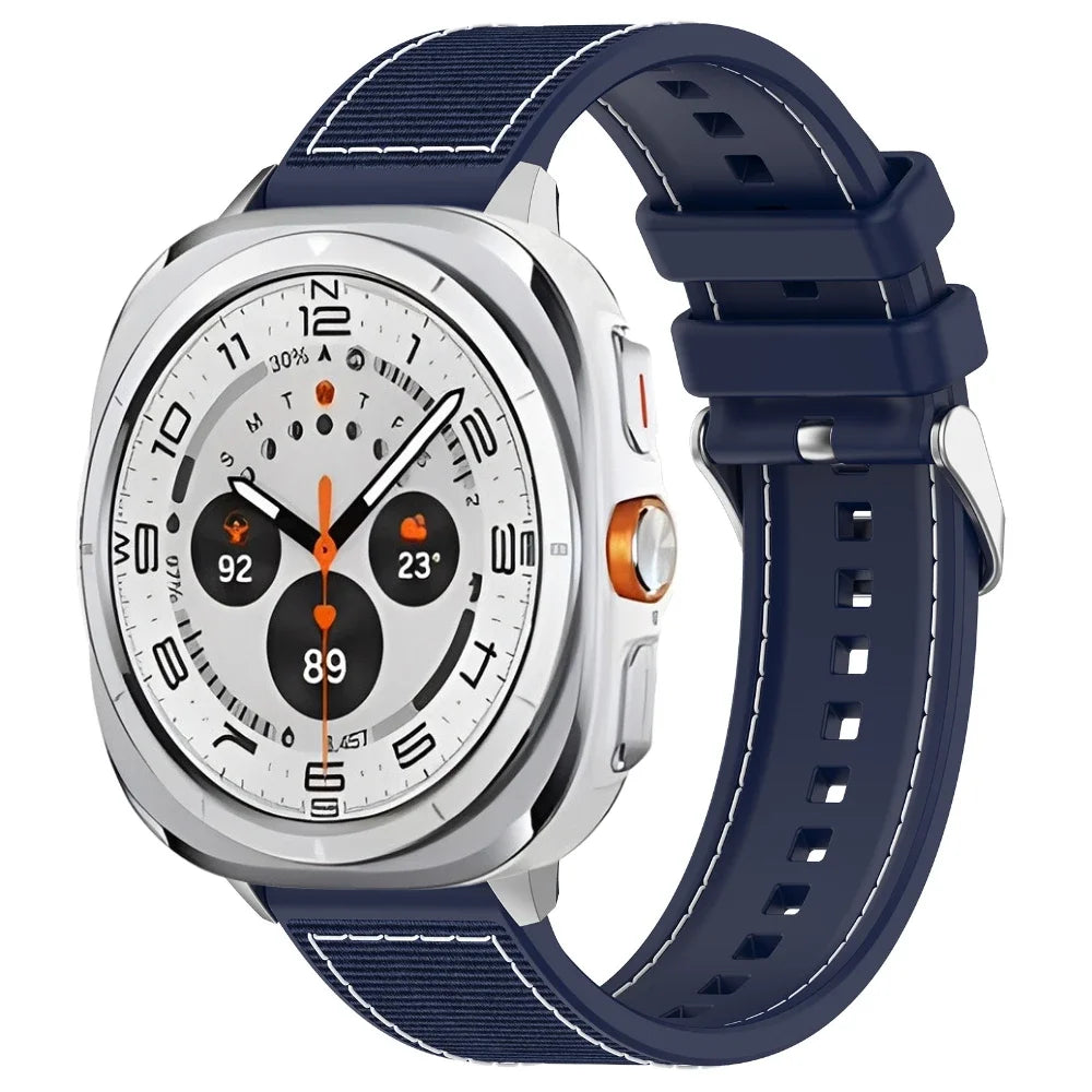 Silicone Nylon Composite Braided Strap for Samsung Galaxy Watch Ultra