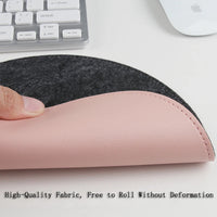 Double-Sided PU Leather & Felt Waterproof Mouse Pad