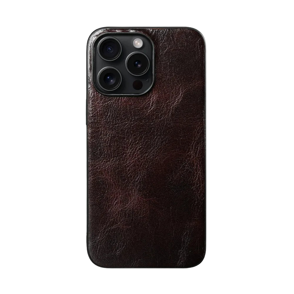 Luxury Genuine Leather Case for iPhone 15 Series