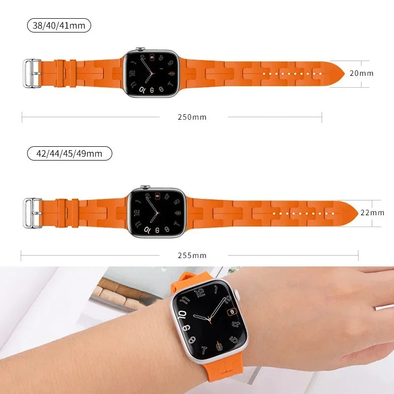 Soft Silicone Band for Apple Watch