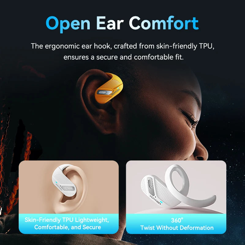 Vention Bluetooth 5.4 Ear Hook Sports Earphones