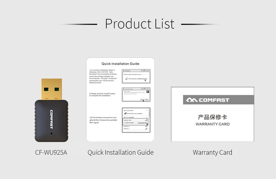 Comfast Mini USB Wi-Fi Adapter – Compact Design, Powerful Performance