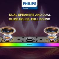 Philips SPA6109 Wireless Bluetooth and Wired Connection Indoor Stereo Loudspeaker