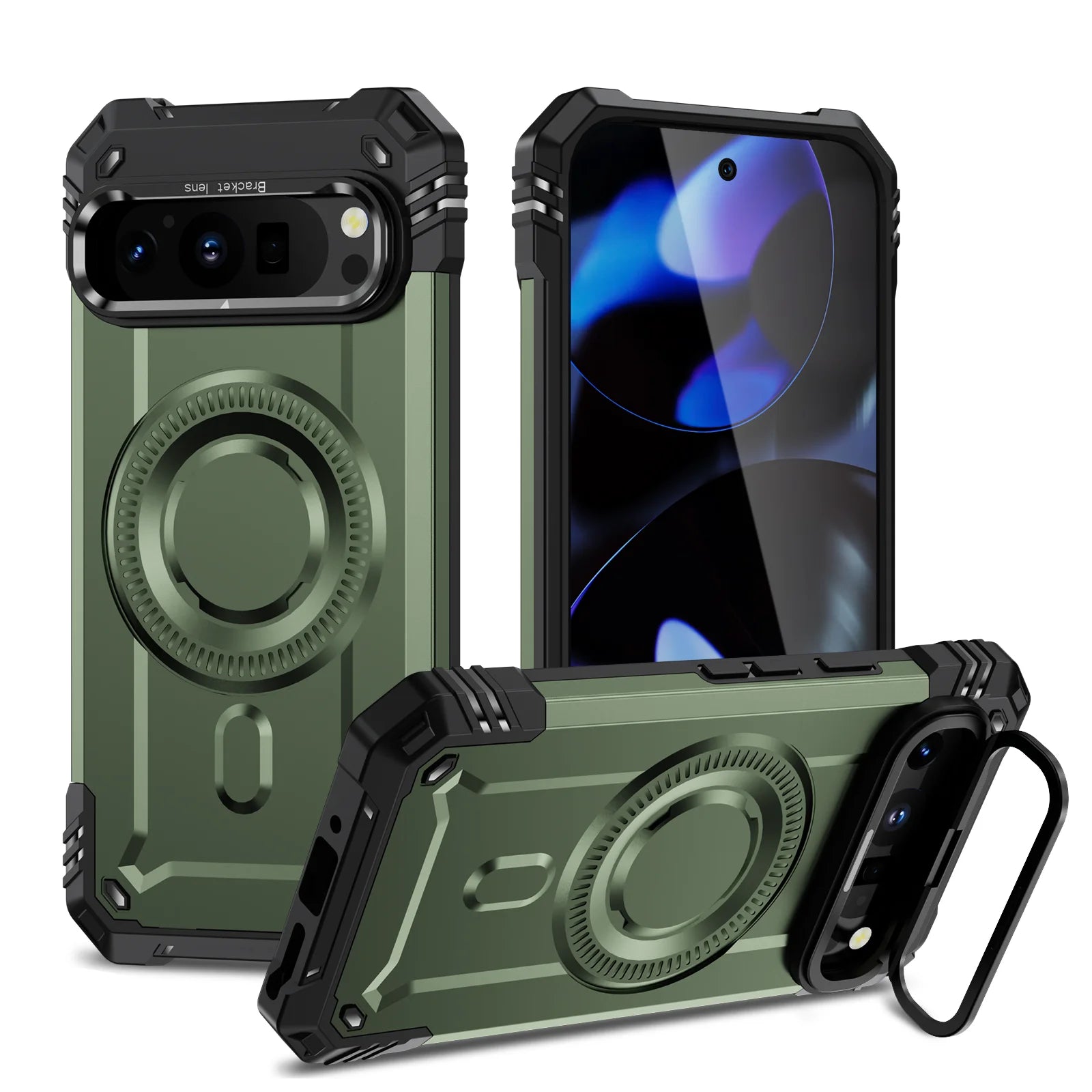 Military Armor Shockproof Magnetic Case for Google Pixel 9 Series