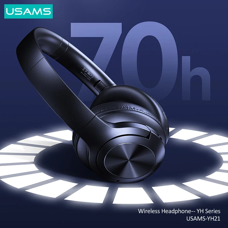 USAMS Bluetooth 5.3 Sport Headphone with 40mm Driver Unit