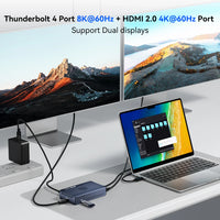 Acasis Dual-Bay Thunderbolt SSD Docking Station – 40Gbps USB-C Speed