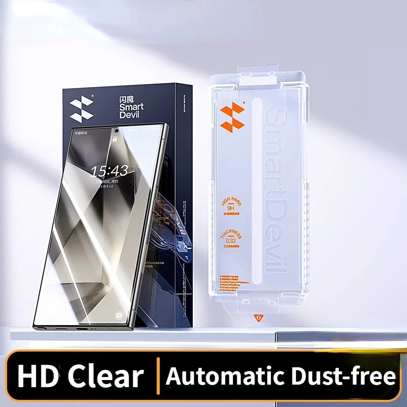 Crystal Clear Dust-Free Screen Protector for Samsung Galaxy S24 Ultra